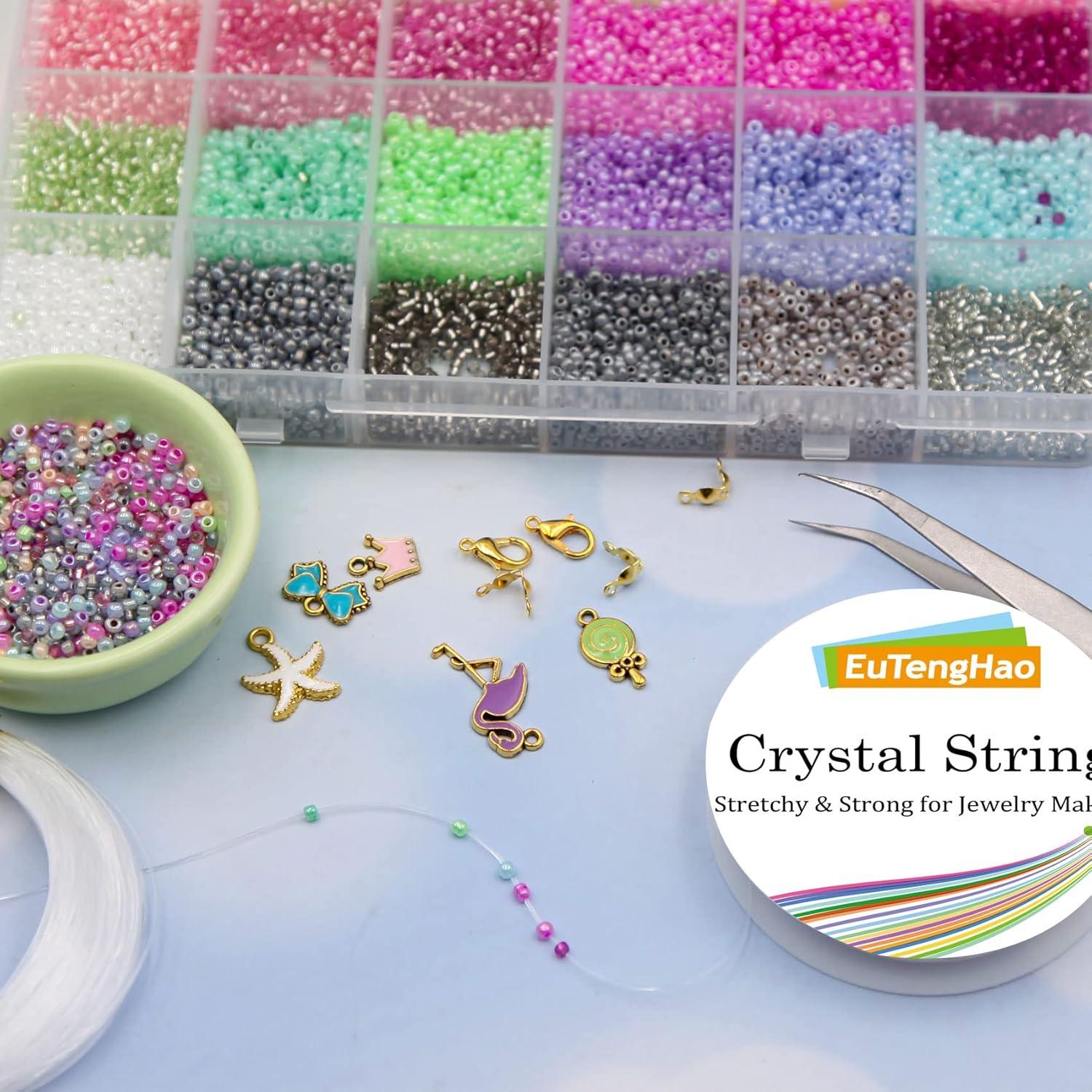 Kit de Perlas Semillas EuTengHao 13246 Piezas 3mm Multicolor