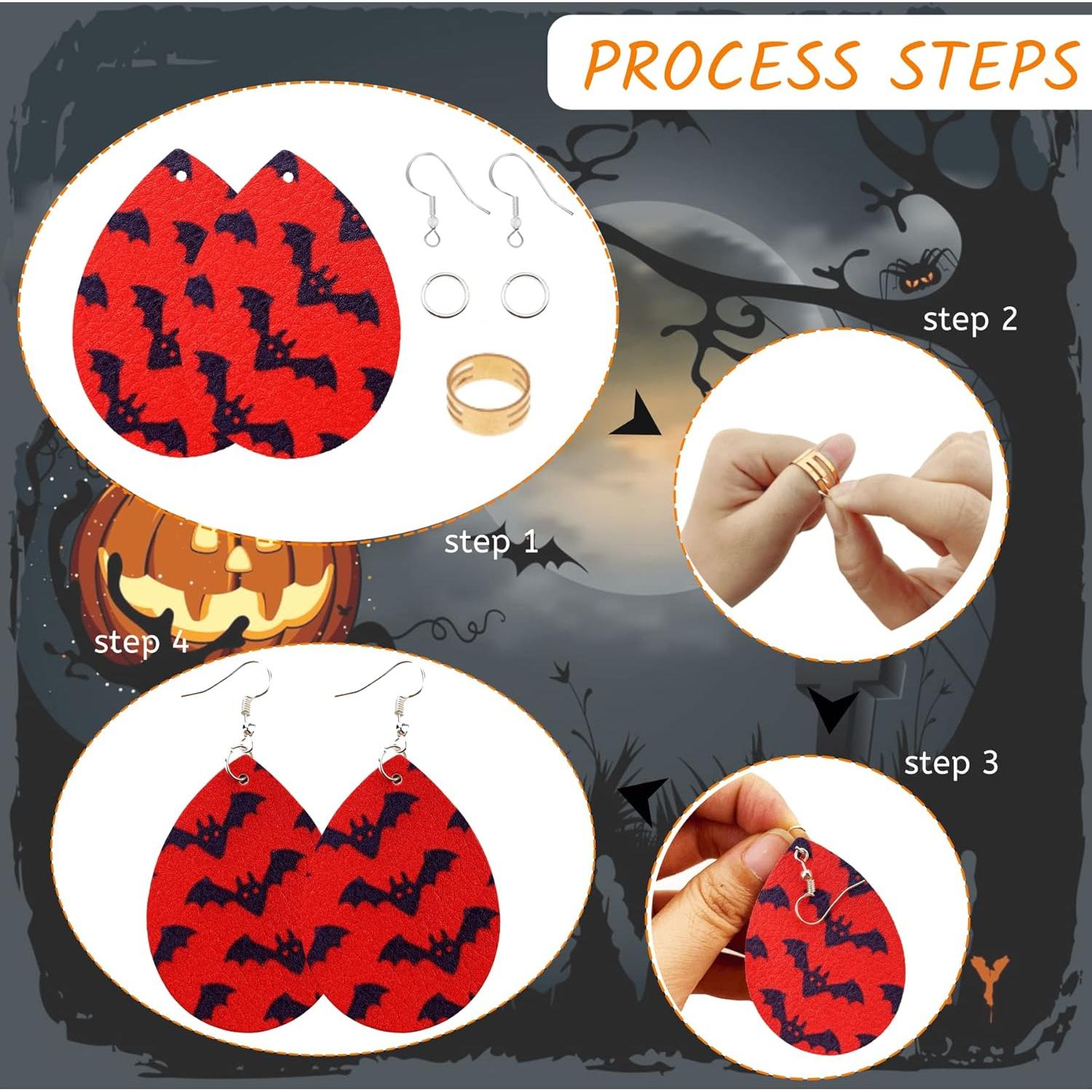 Kit de Fabricación de Pendientes AOUXSEEM 241 Piezas Halloween