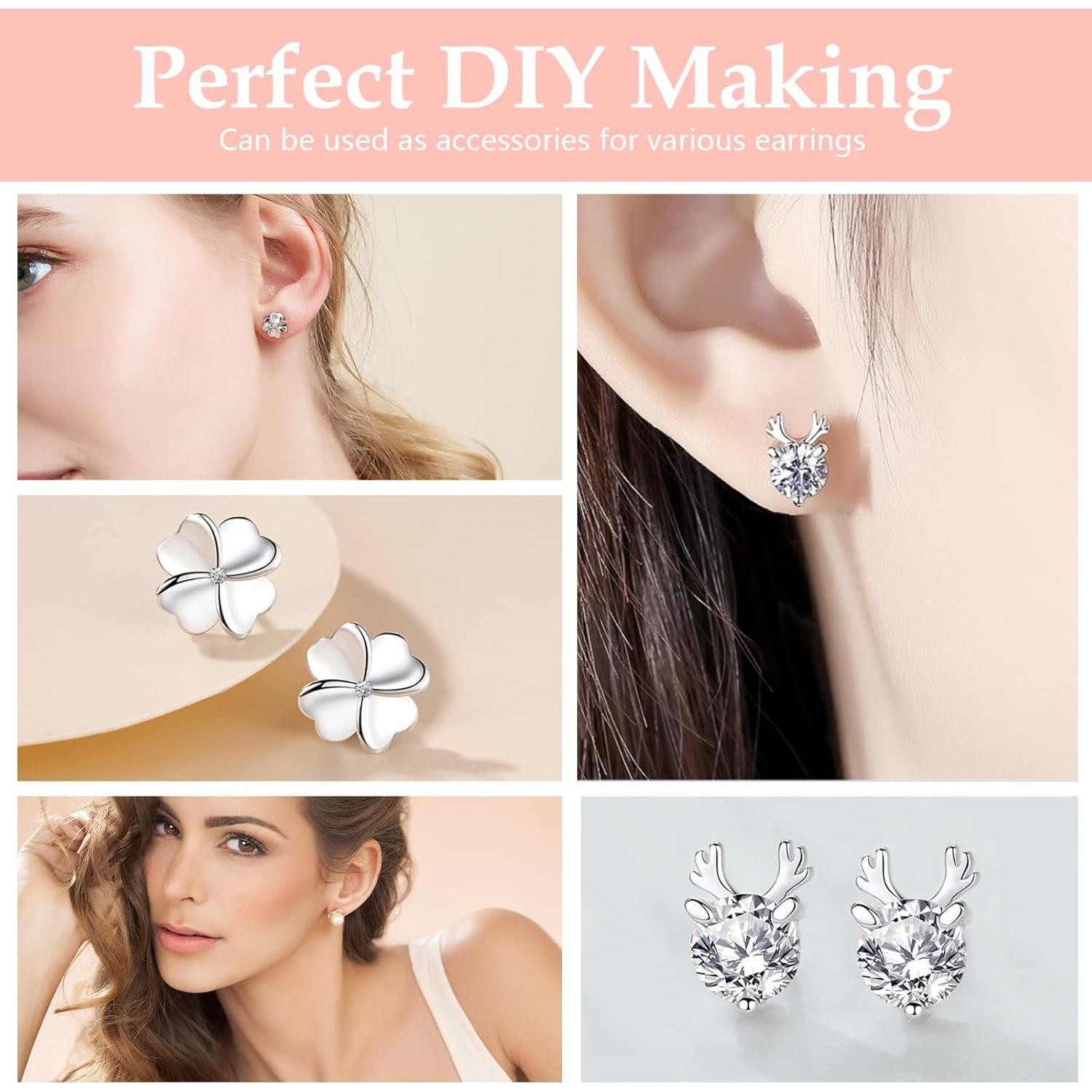 Kit de Fabricación de Joyería VERACT 2000Pcs Aretes Hipoalergénicos