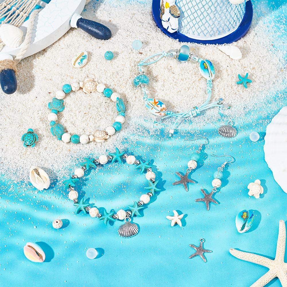 Kit de Perlas de Océano 210Pcs SUNNYCLUE para Joyería DIY