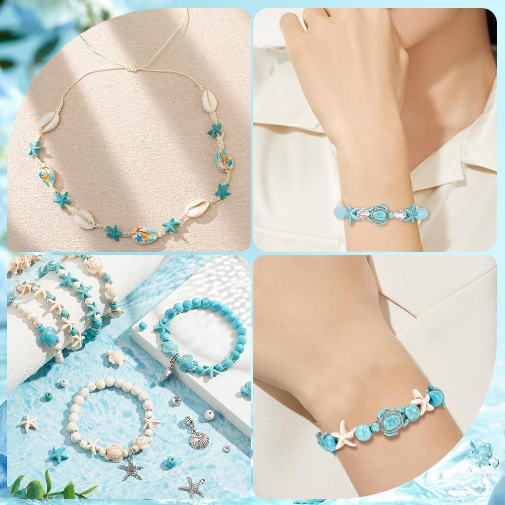 Kit de Perlas de Océano 210Pcs SUNNYCLUE para Joyería DIY