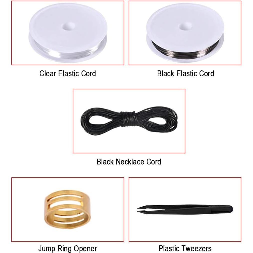 Kit de Reparación de Joyería Anezus con 3 Pinzas y 450 Piezas