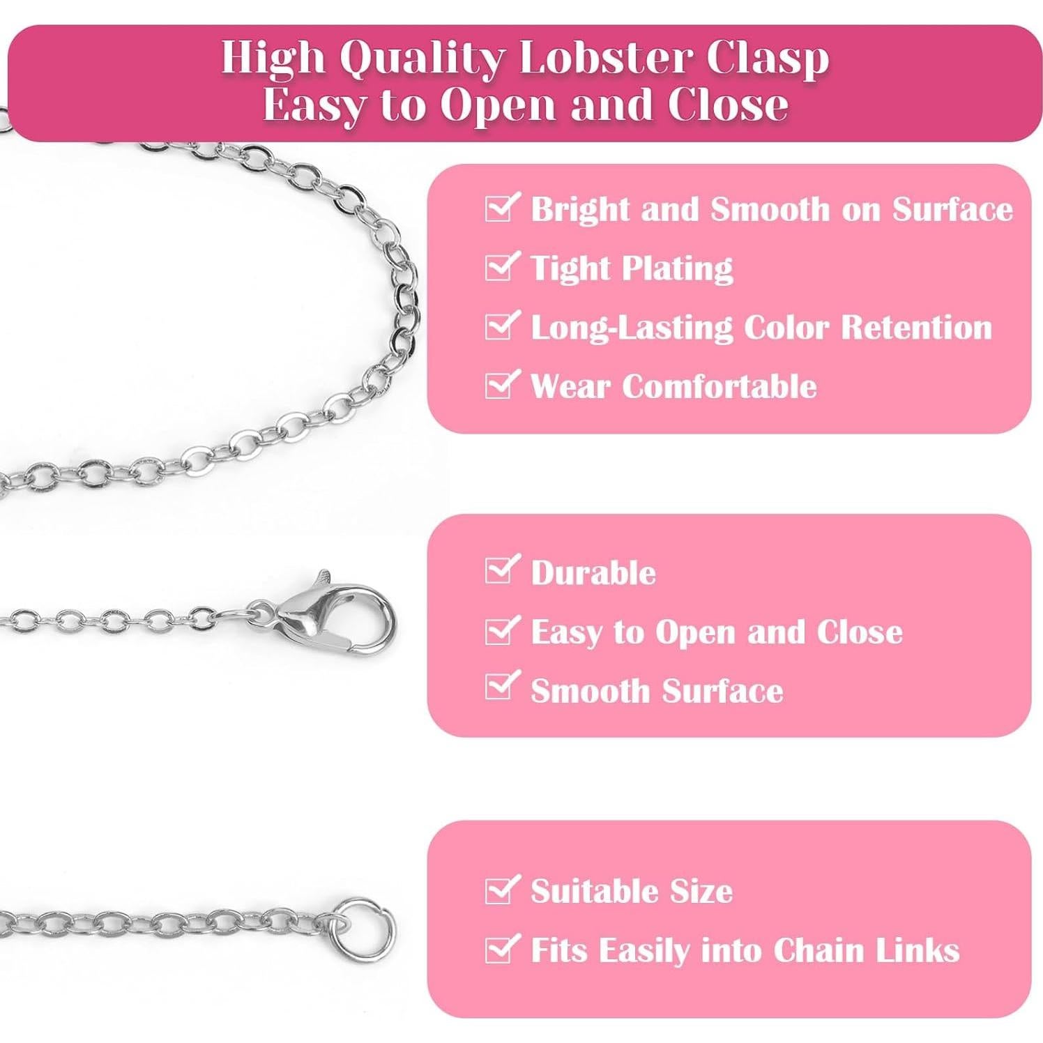 Kit de Cadenas para Hacer Joyería Selizo - 18m, 6 Colores, 2mm