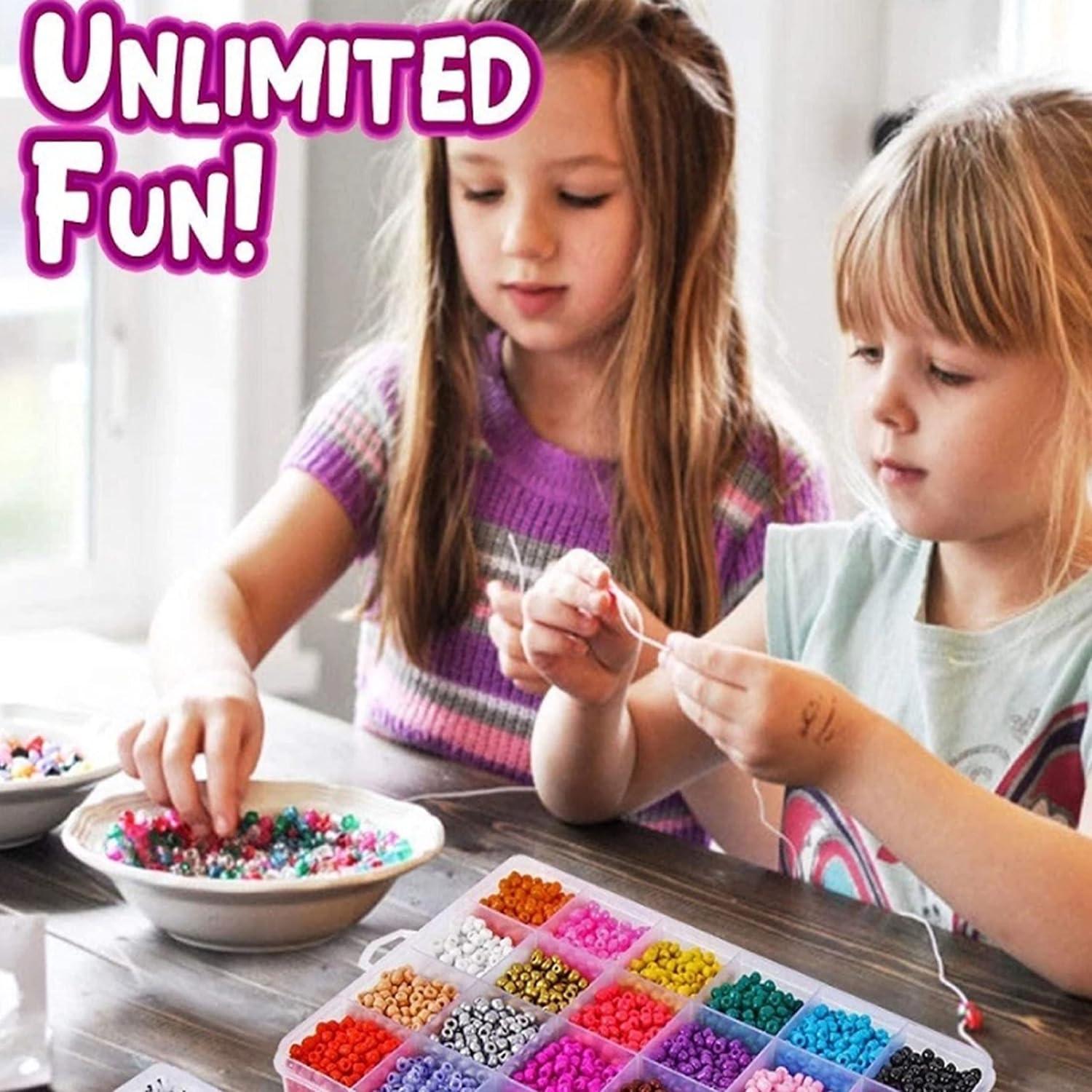 Kit de Cuentas de Vidrio YITOHOP 8800 Piezas 4mm Multicolor