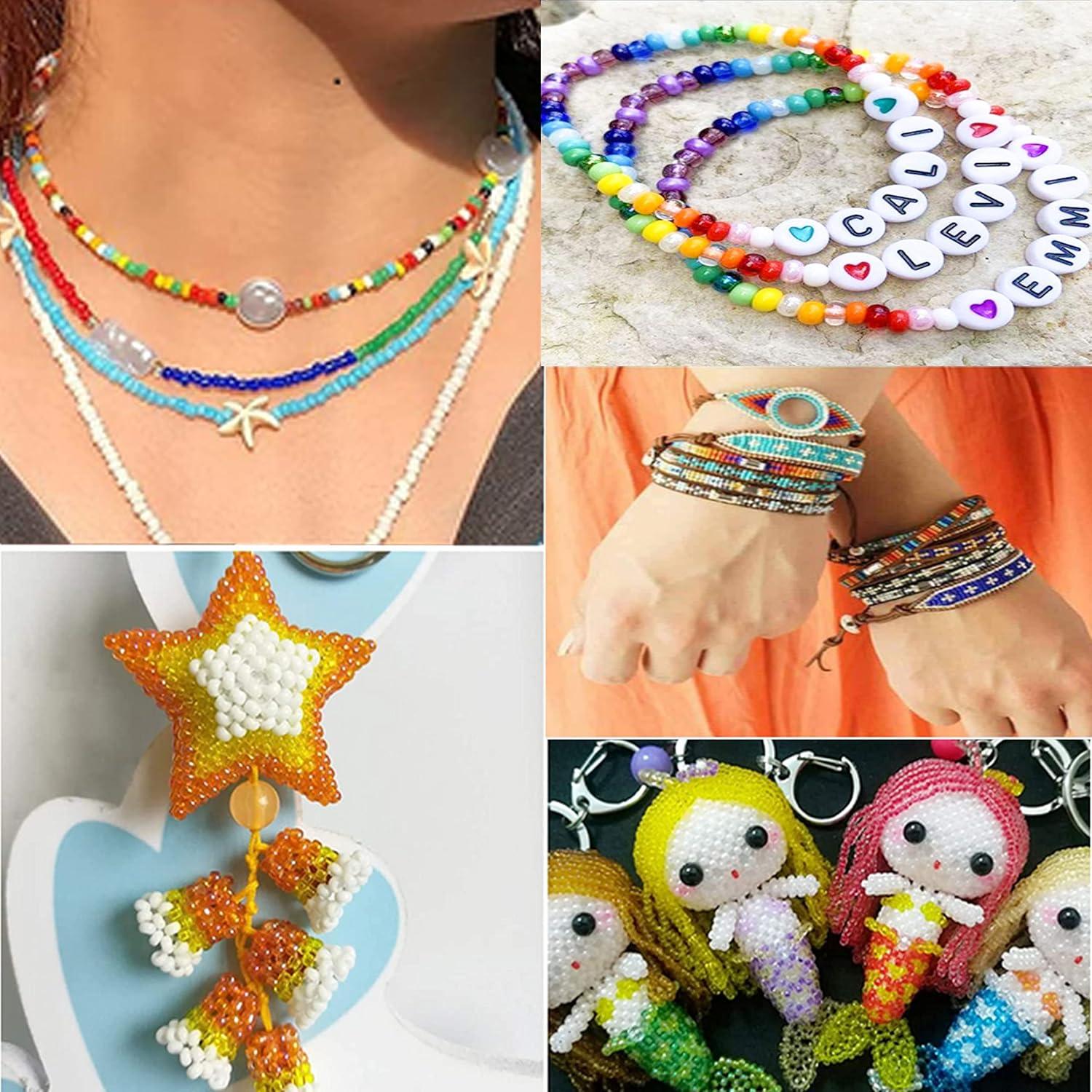 Kit de Cuentas de Vidrio YITOHOP 8800 Piezas 4mm Multicolor