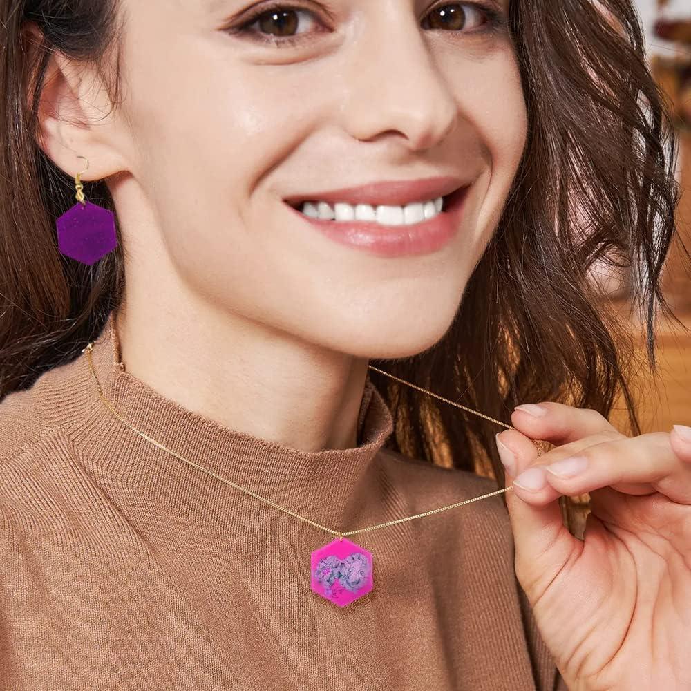 Kit de Moldes de Joyería de Resina SENHAI 12 Pcs con Accesorios