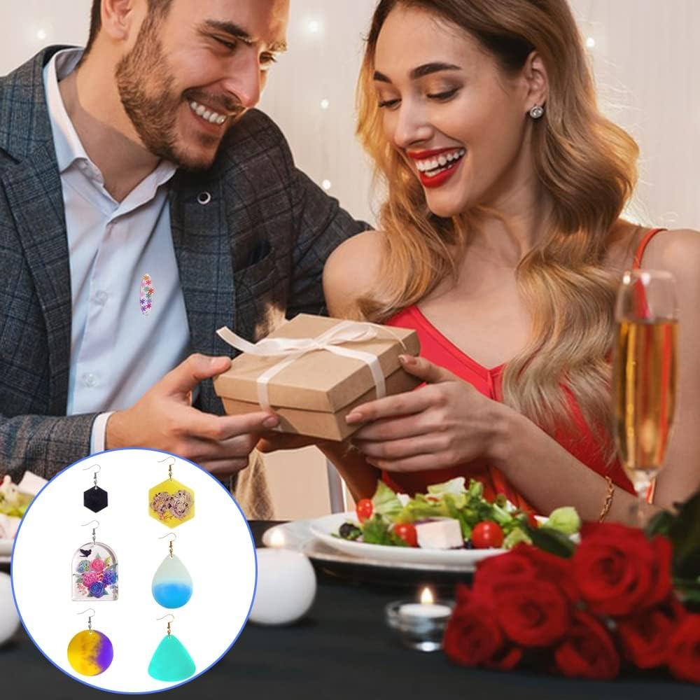 Kit de Moldes de Joyería de Resina SENHAI 12 Pcs con Accesorios