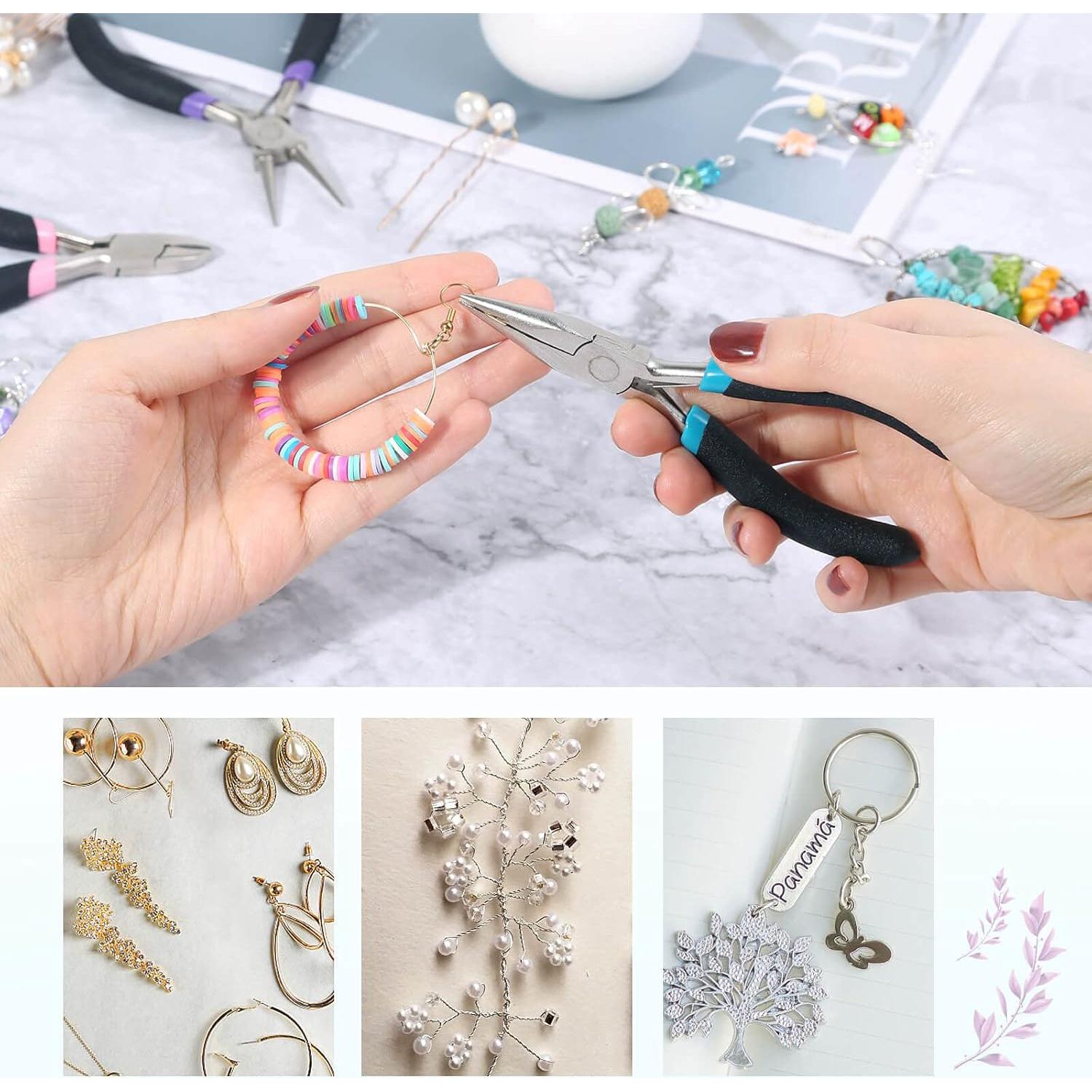 Kit de Alicates de Joyería Paxcoo 3 Piezas - Punta Aguja y Cortadores