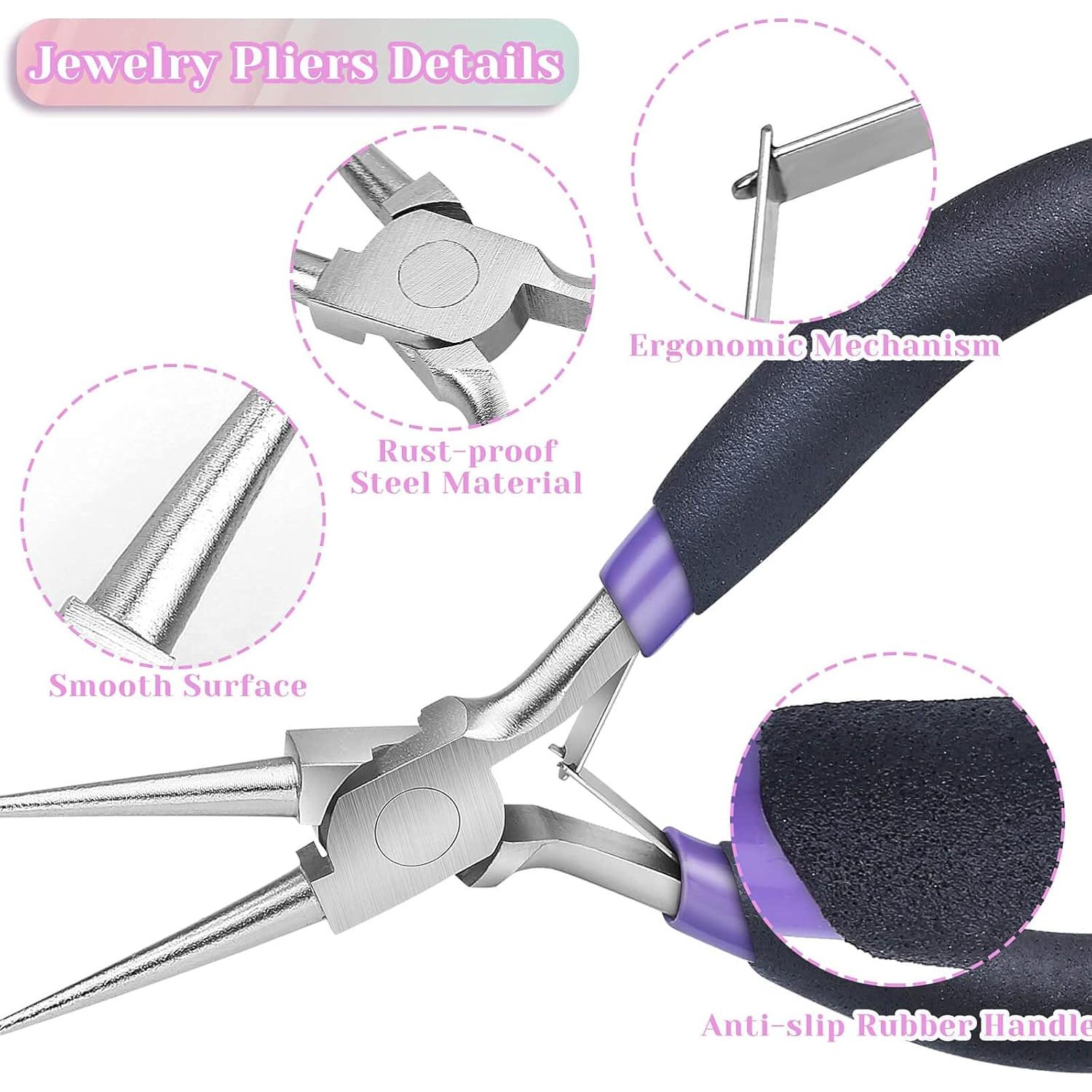 Kit de Alicates de Joyería Paxcoo 3 Piezas - Punta Aguja y Cortadores