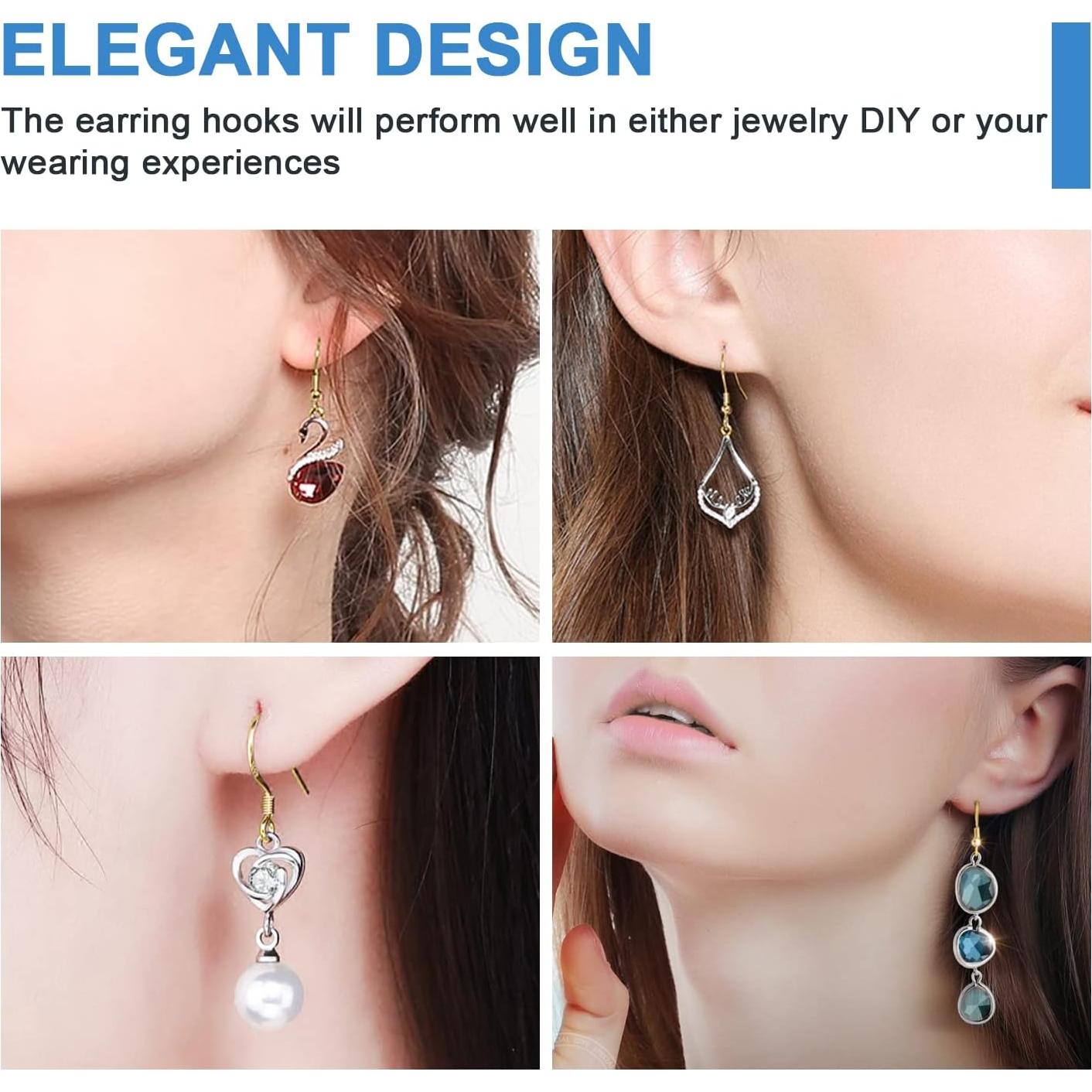 Kit de Ganchos de Aretes Hipoalergénicos MENKEY 750PCS Plata 925