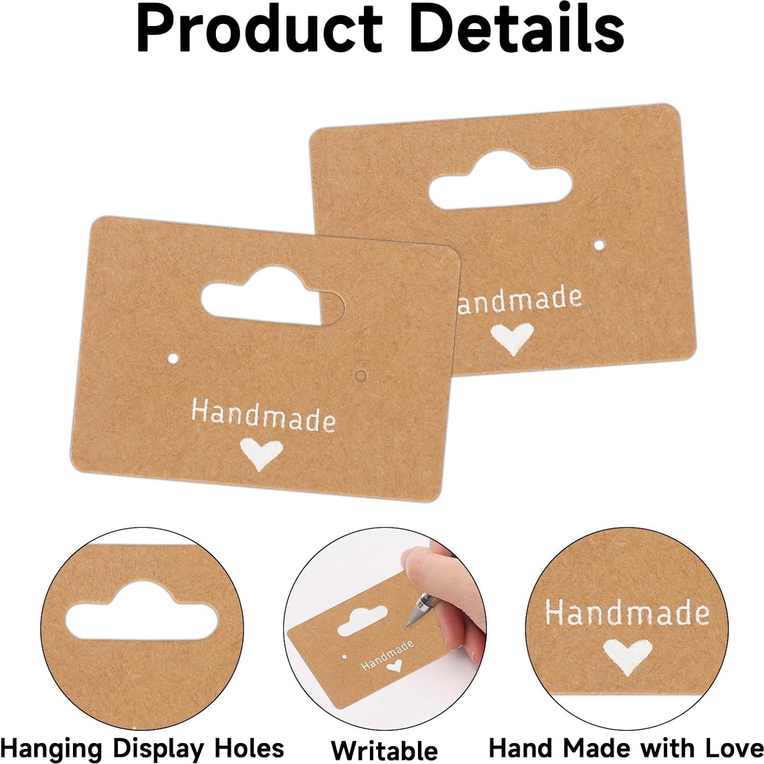 100 Tarjetas de Exhibición para Pendientes Joycraft 5x3.5cm