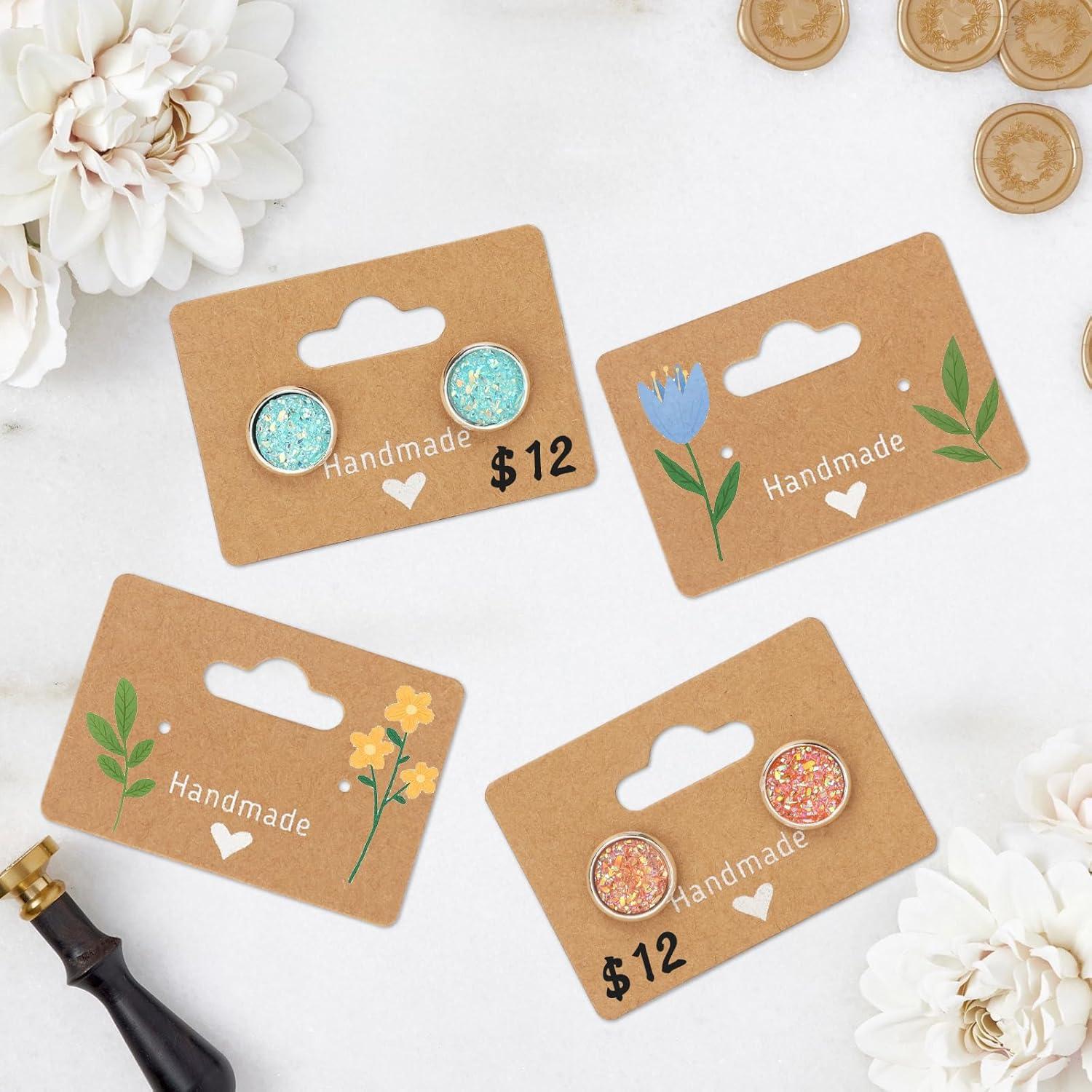 100 Tarjetas de Exhibición para Pendientes Joycraft 5x3.5cm