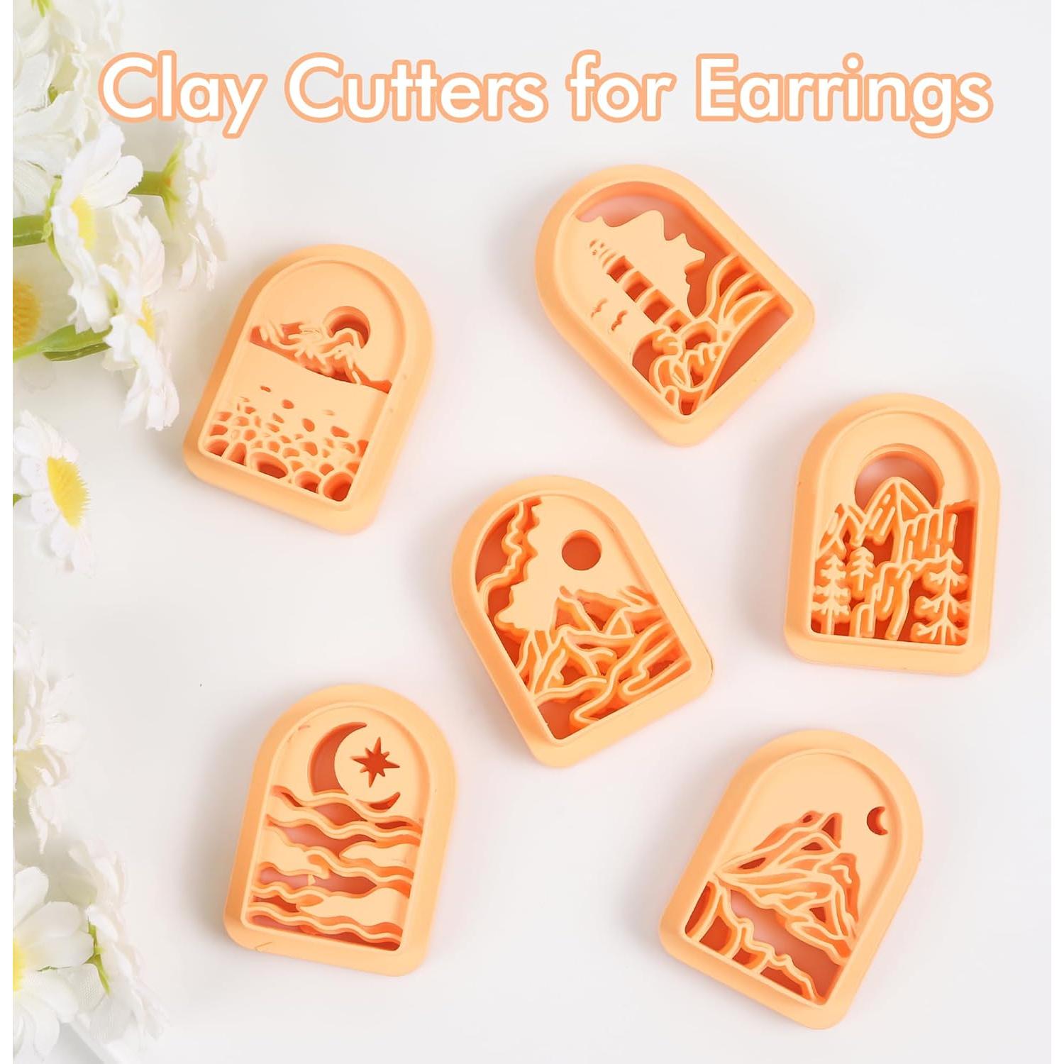 Cortadores de Arcilla Puocaon - Kit 6 Piezas Paisaje Montañoso