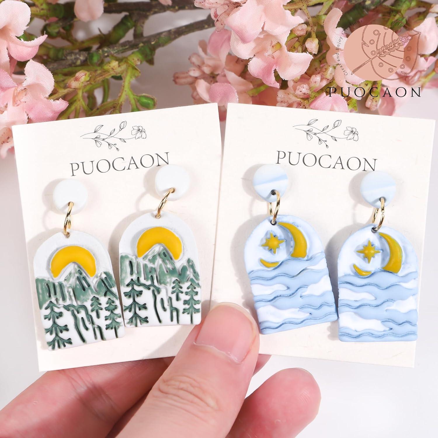 Cortadores de Arcilla Puocaon - Kit 6 Piezas Paisaje Montañoso