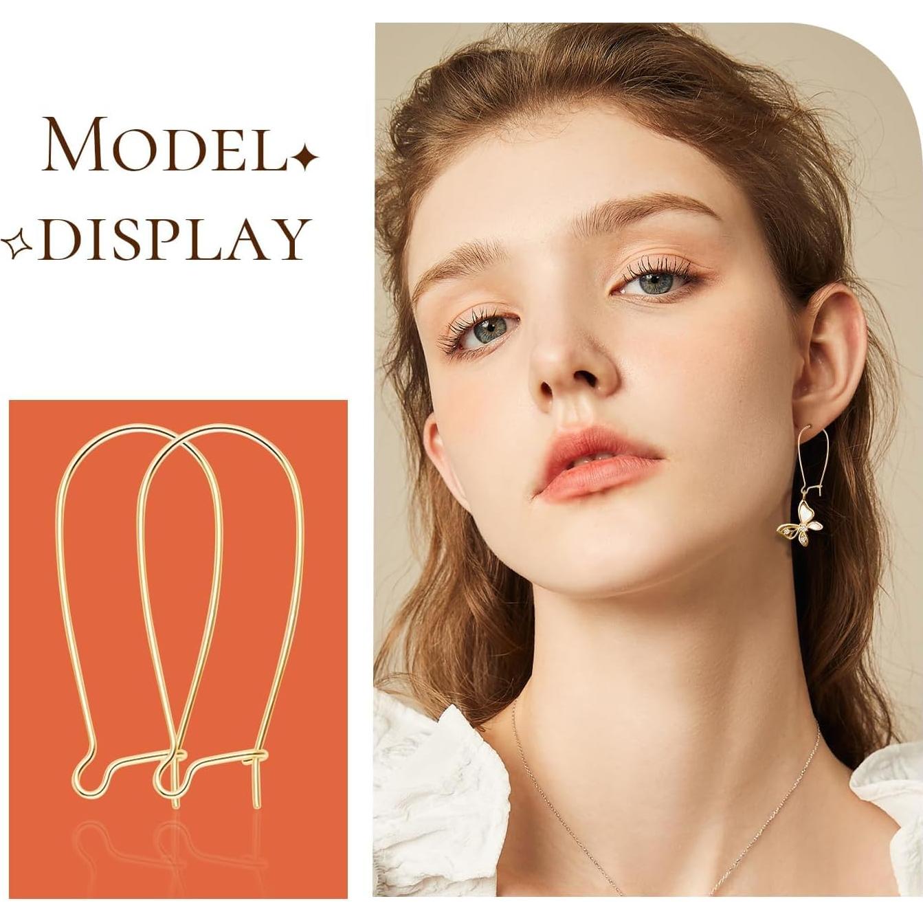 Ganchos de Alambre para Pendientes FANMAOUS 240 Pcs 25/38mm