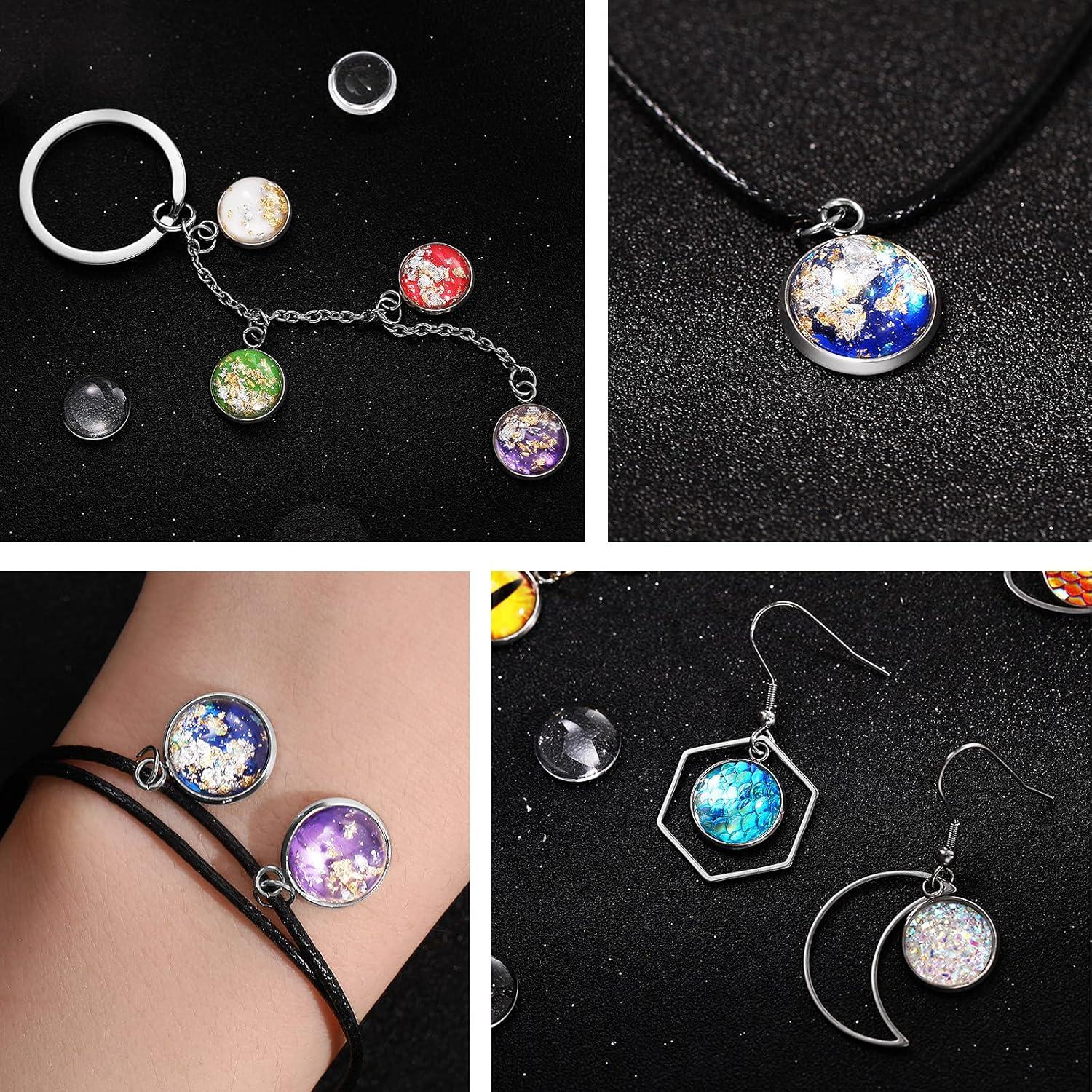 Set de Joyería DIY Hicarer 200 Piezas Acero Inoxidable 12 mm