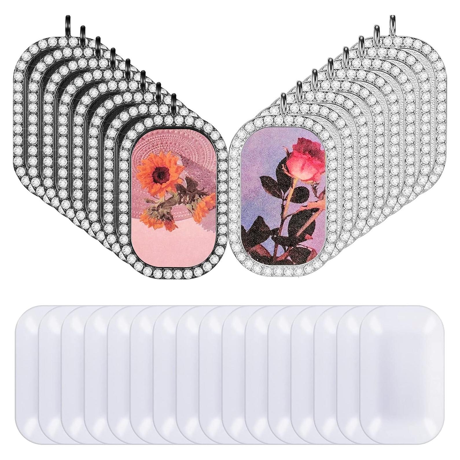 Conjunto de 16 Bandejas de Colgante Hicarer con Rhinestone