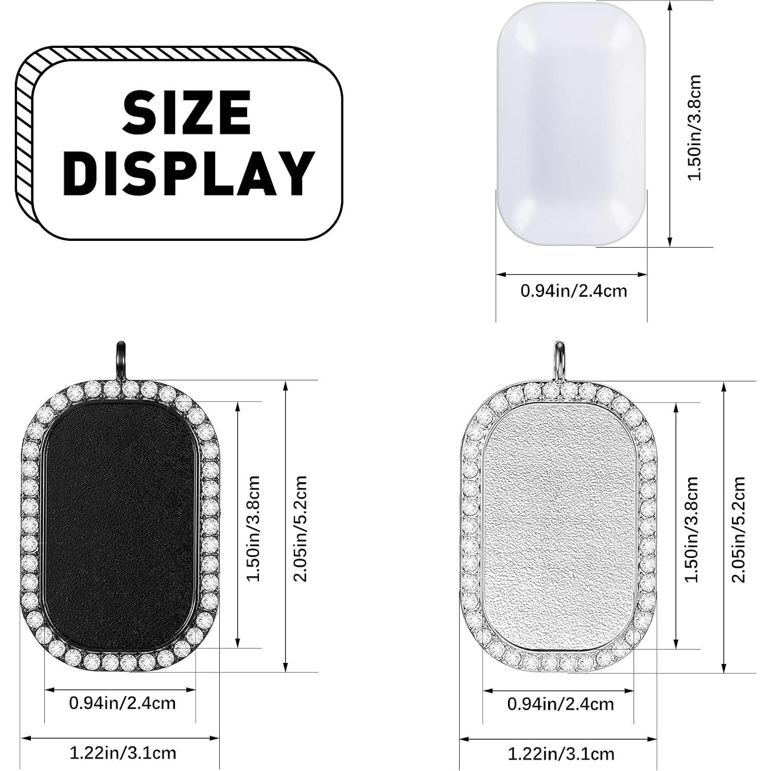 Conjunto de 16 Bandejas de Colgante Hicarer con Rhinestone