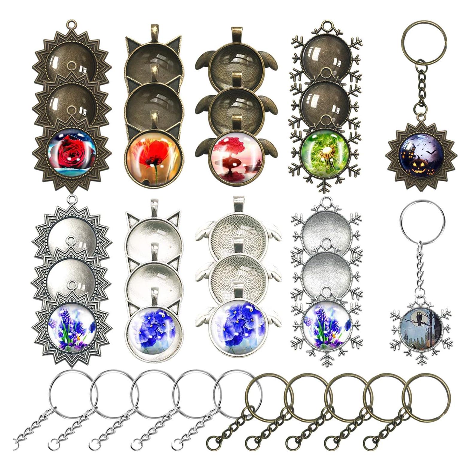 Kit de Bandejas Colgantes DIY Allazone 58 PCS - Sol, Gato, Nieve