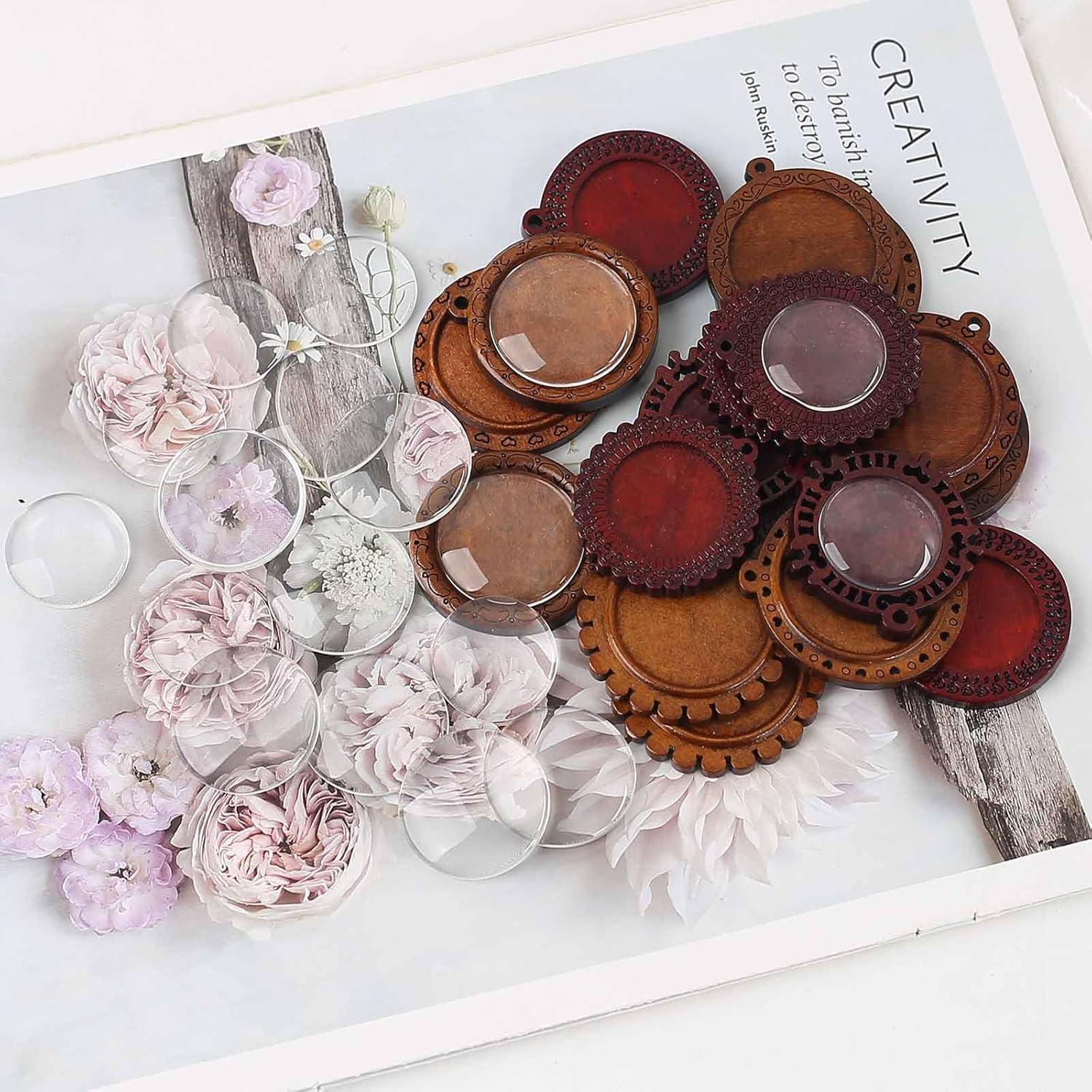 Set 36 Bandejas de Pendientes Redondas Dahi con Bezel DIY