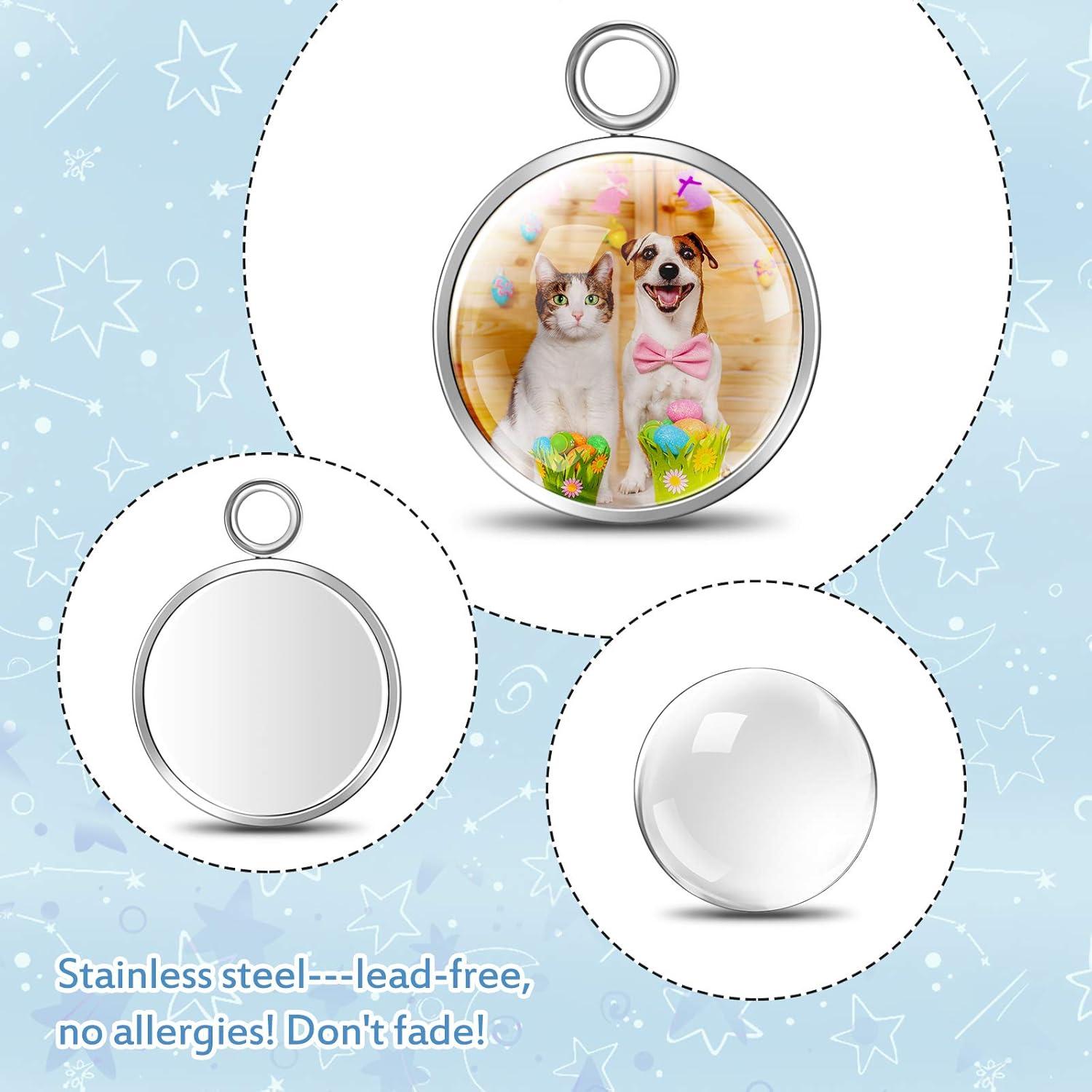 Kit de 120 Piezas Bases de Pendientes Hicarer 16mm Acero Inoxidable