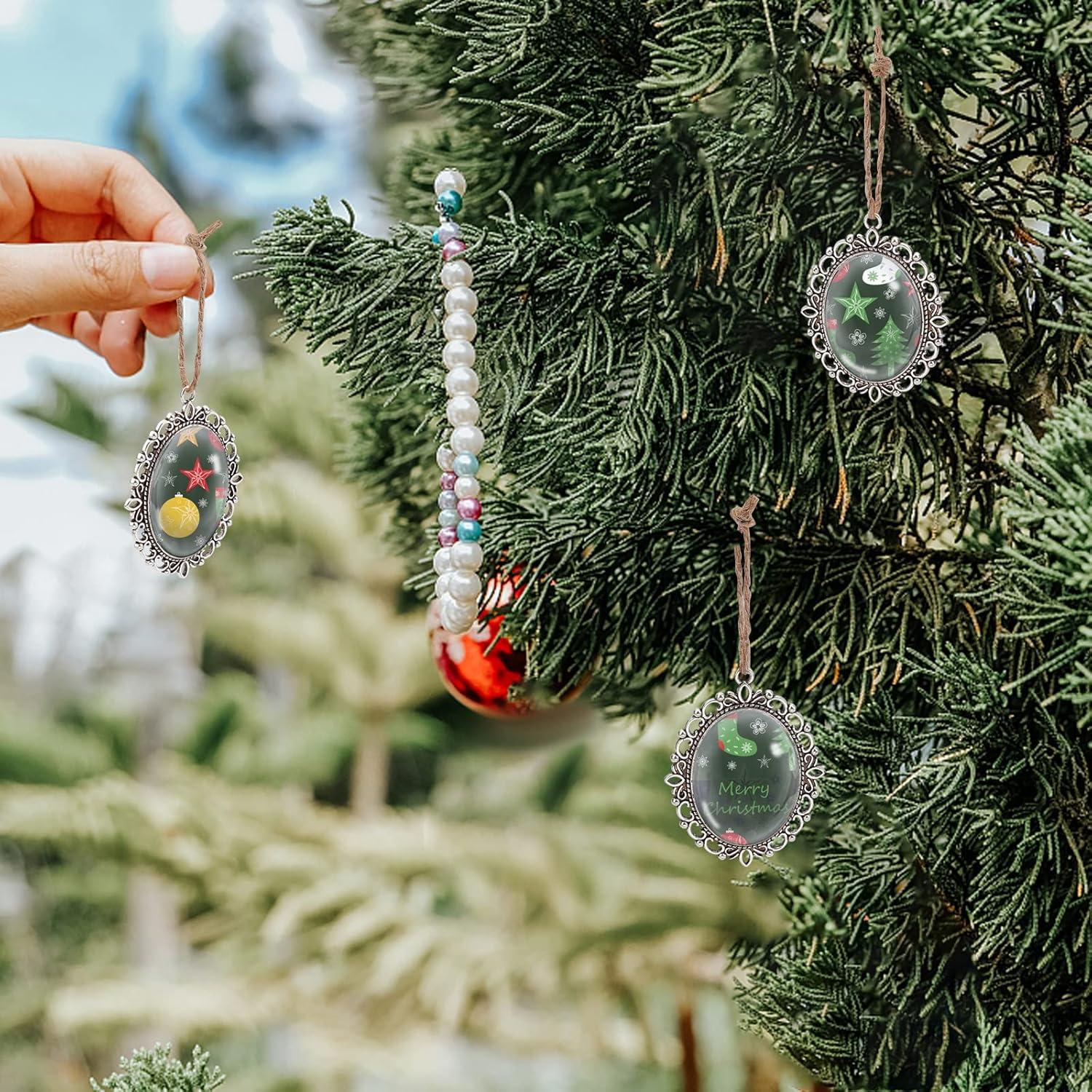 Conjunto de Bandejas Colgantes Bezel PH PandaHall 5 Pcs 40x30mm