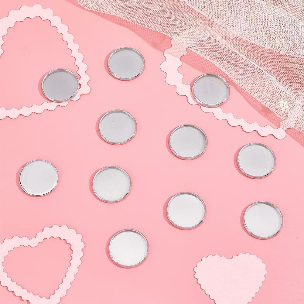 Bandejas de Cabochón Redondas Planas 20mm UNICRAFTALE 100pcs