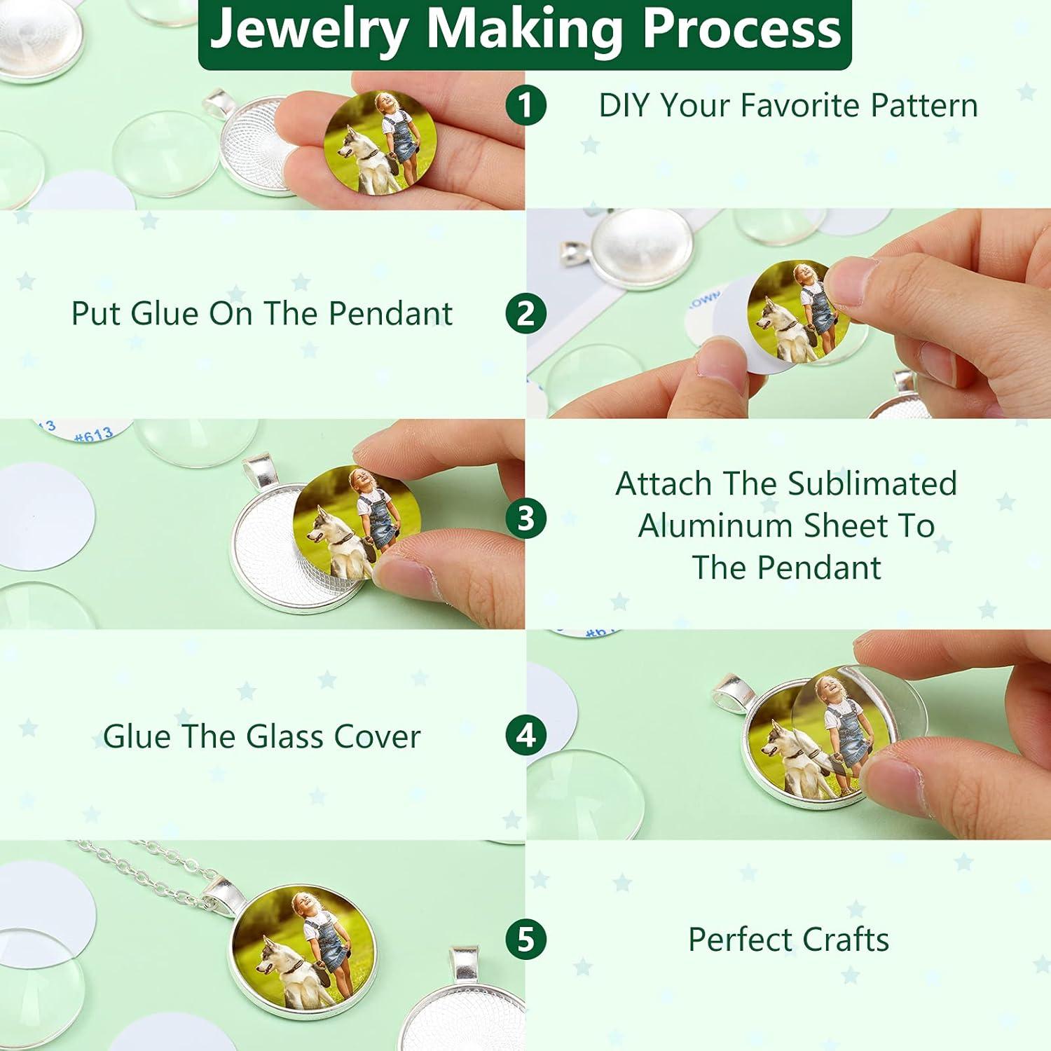 Set de 120 Piezas de Joyería DIY Hicarer - Bandejas y Cabochones