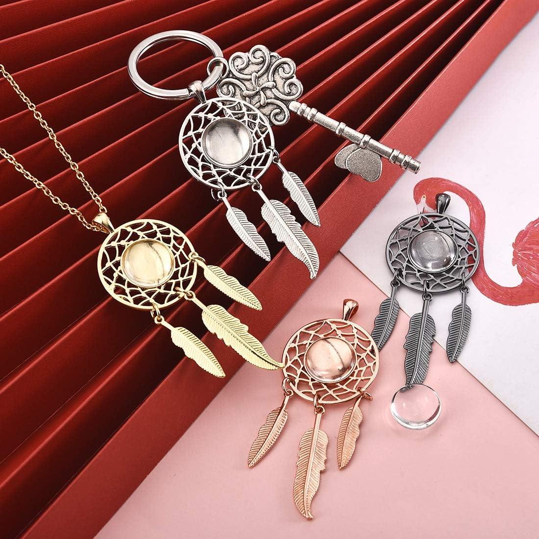 Kit de Joyería LANBEIDE 60 Piezas - Colgantes Bezel y Cabochones