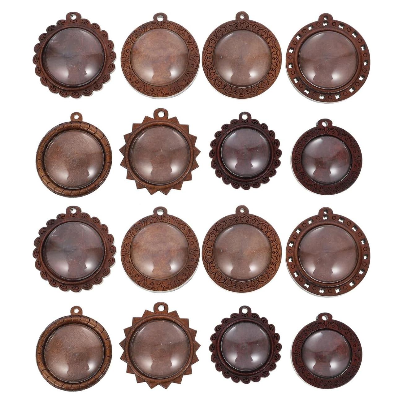 Set de 32 Accesorios para Joyería Healifty - Bandejas de Madera y Vidrio