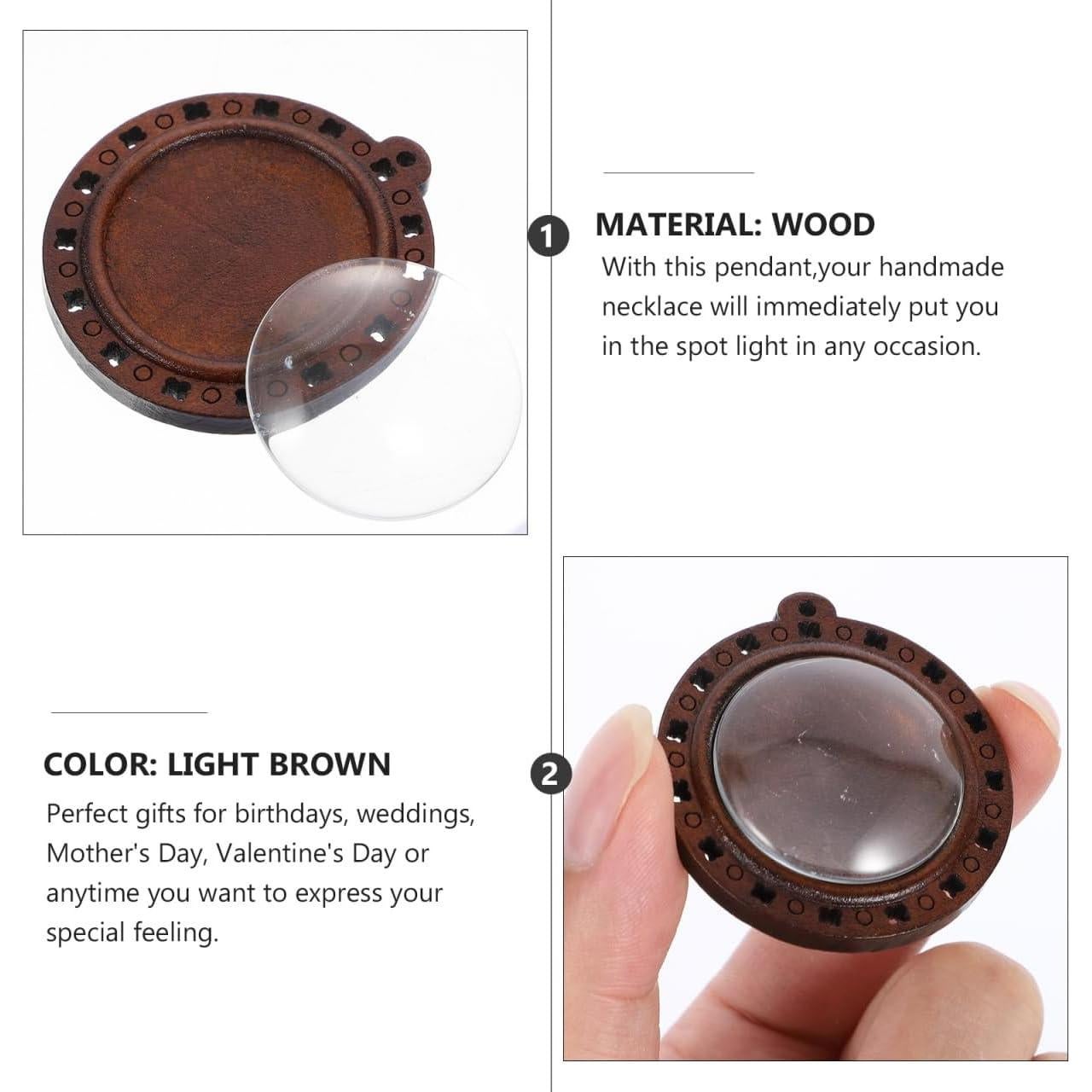 Set de 32 Accesorios para Joyería Healifty - Bandejas de Madera y Vidrio