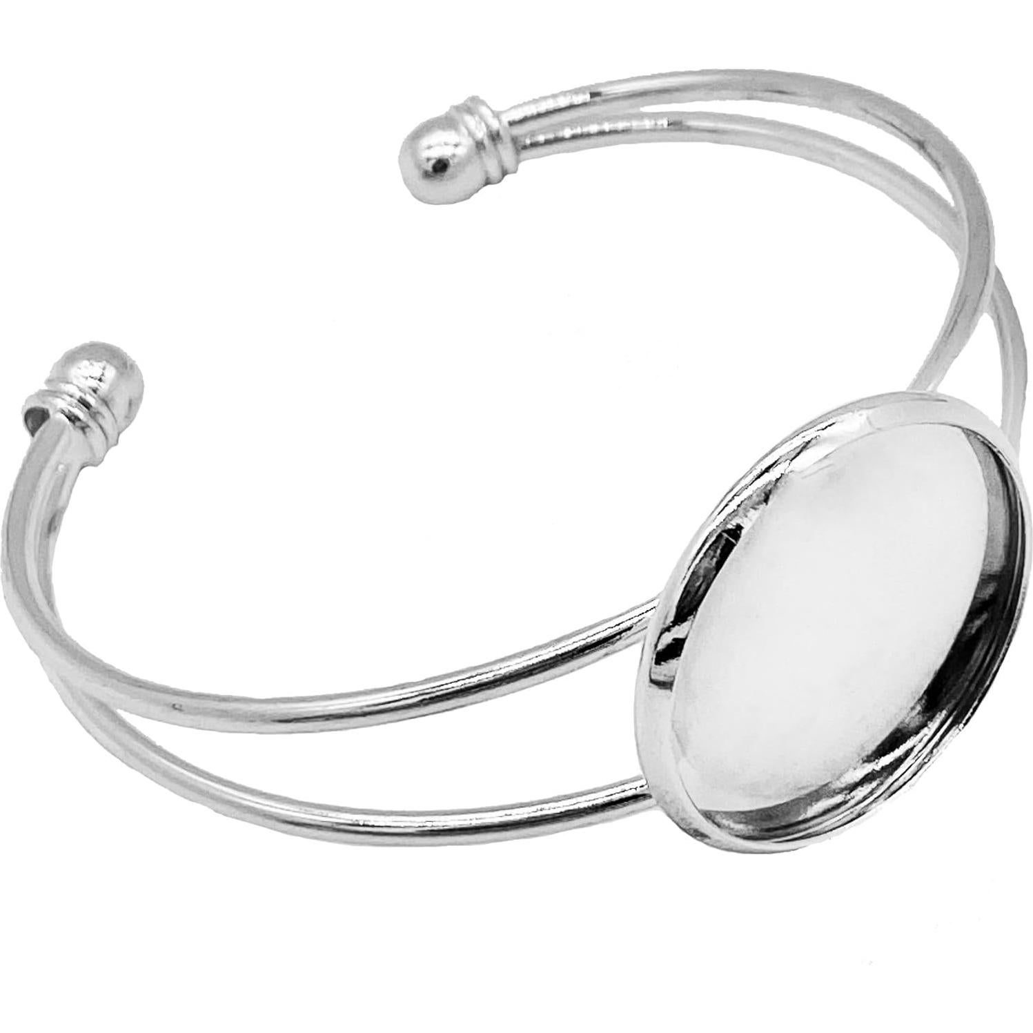 Bandeja de Cabochón Ajustable MIAO JIN 25 mm 6 Pcs DIY