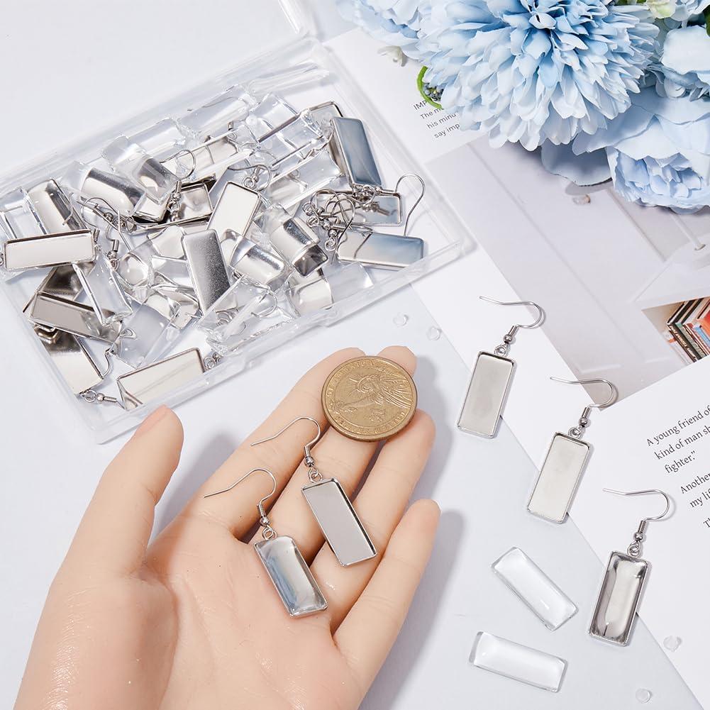 Kit de Aretes Colgantes DIY SOFPLATE 60 Piezas Acero Inoxidable