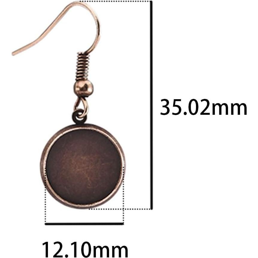 Ganchos de Aretes LANBEIDE 12mm 84 Pcs 7 Colores Joyería DIY