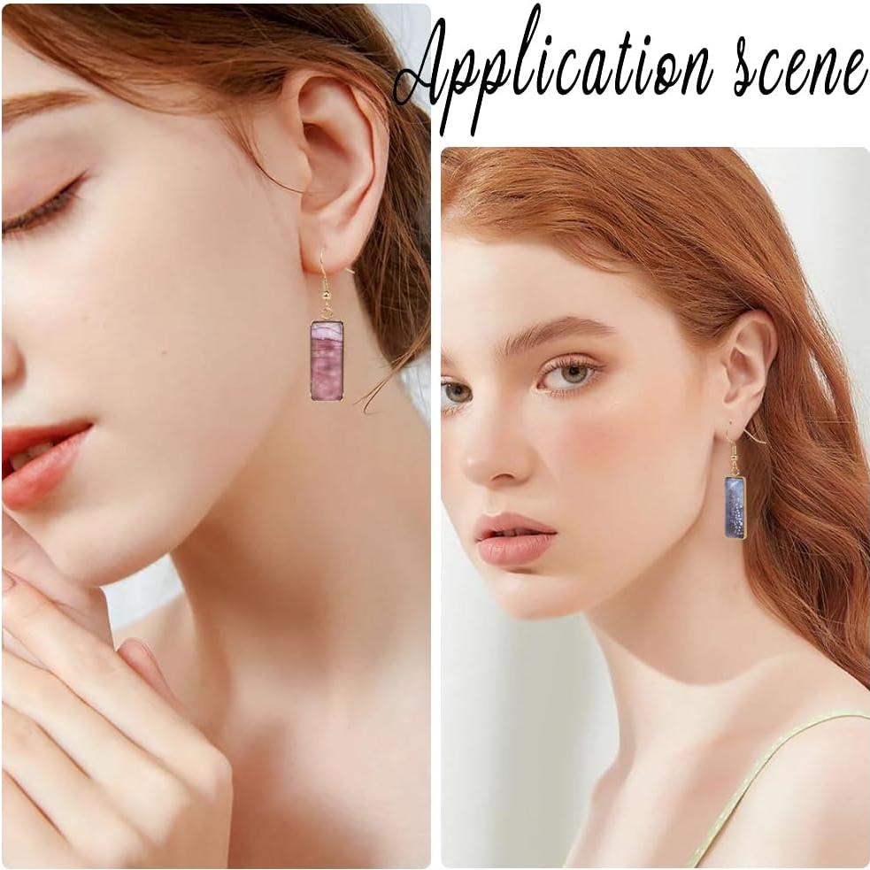 Kit 60 Pcs Plantillas Aretes Bezel Dorados SOFPLATE DIY