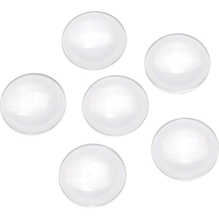 Cabochones de Vidrio Craftdady 50Pcs 35mm Transparente Claro