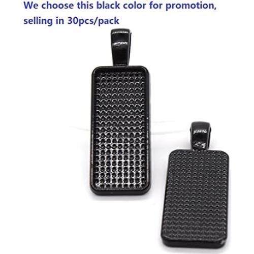 30 Cabochones Rectangulares 10x25mm Base Joyería DIY SHUNAE