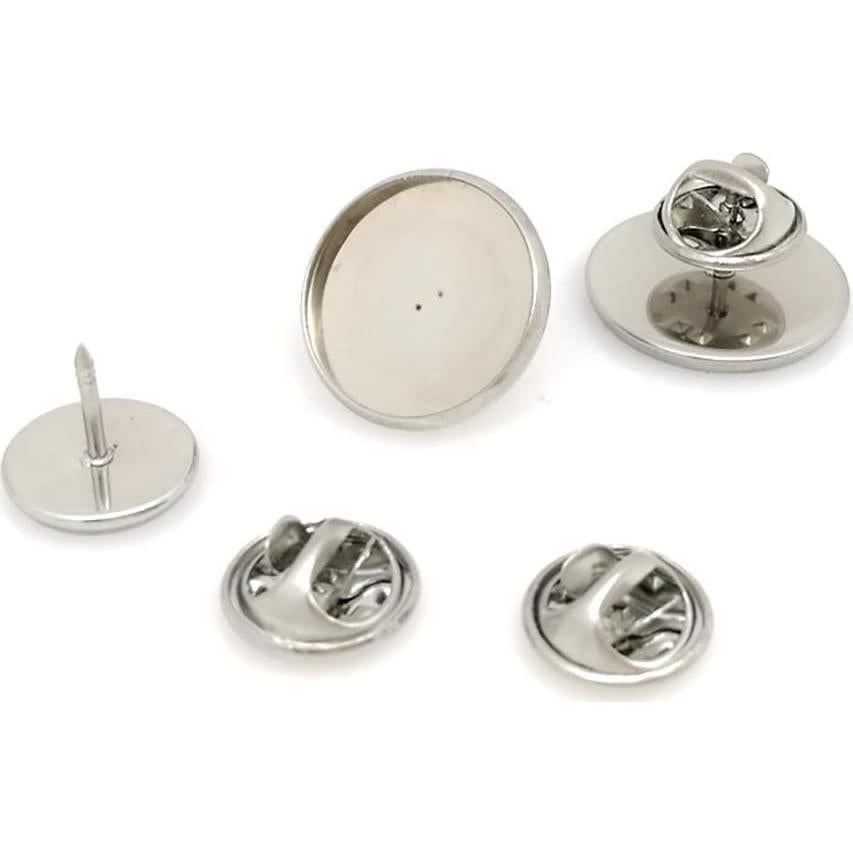 20 Juegos de Broches de Acero Inoxidable ccHuDE 18mm