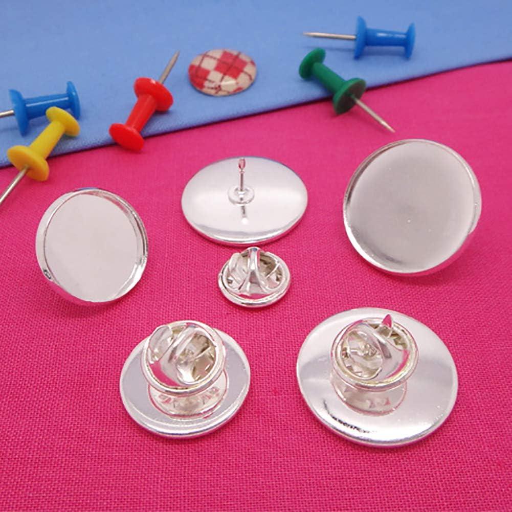 20 Juegos de Broches de Acero Inoxidable ccHuDE 18mm