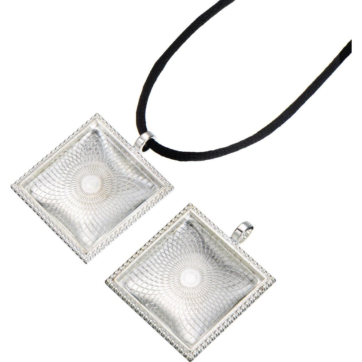 EBOOT 40 Piezas Bandejas de Colgante y Azulejos de Vidrio