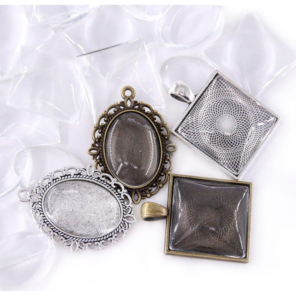 Bandejas de Colgante Ovaladas y Cuadradas Glarks 48 Piezas