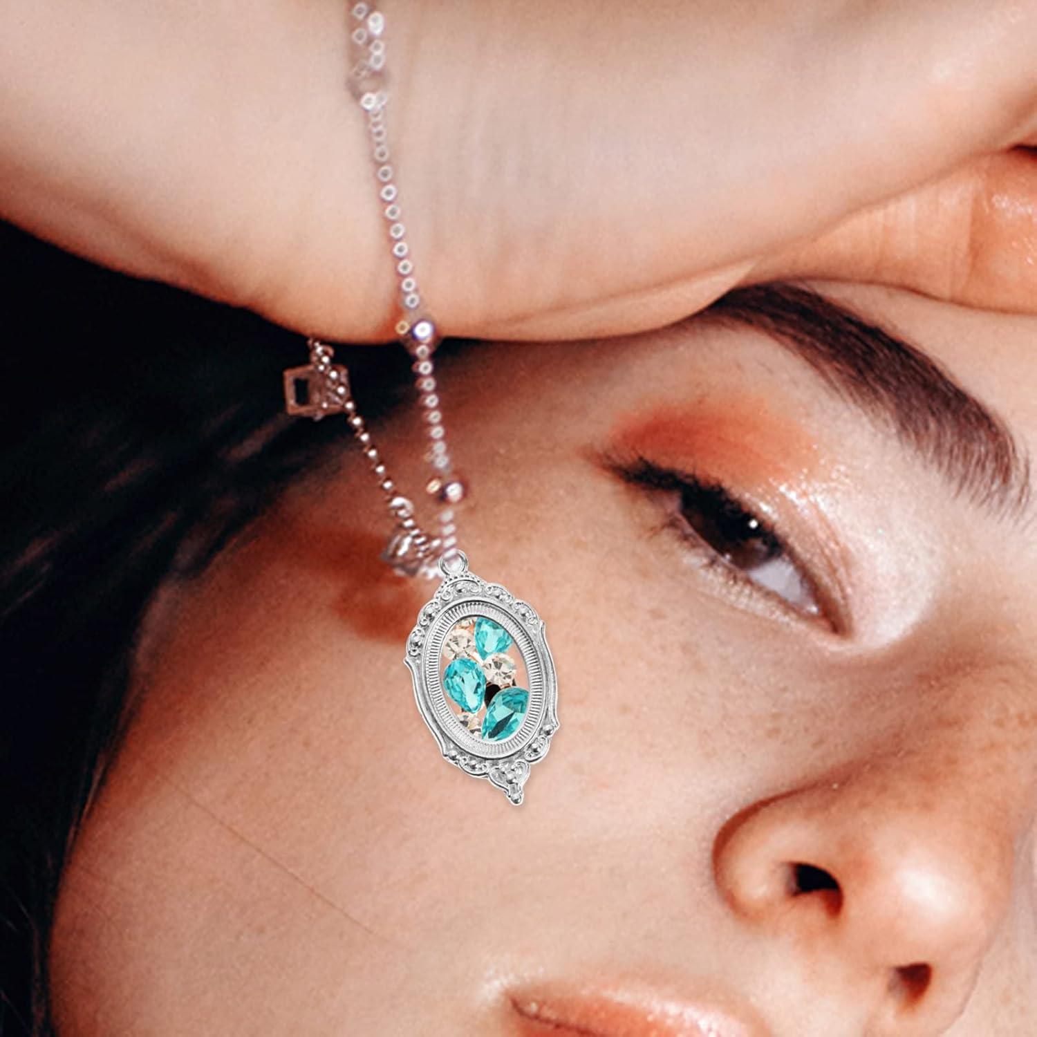 Bandejas de Colgante Bezel COHEALI 21pcs Ovaladas 4x2cm