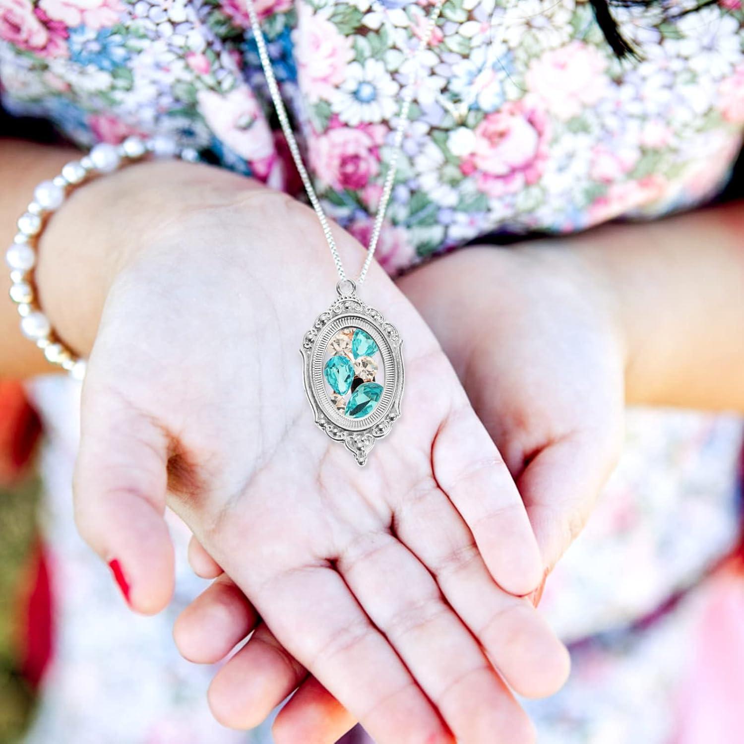 Bandejas de Colgante Bezel COHEALI 21pcs Ovaladas 4x2cm