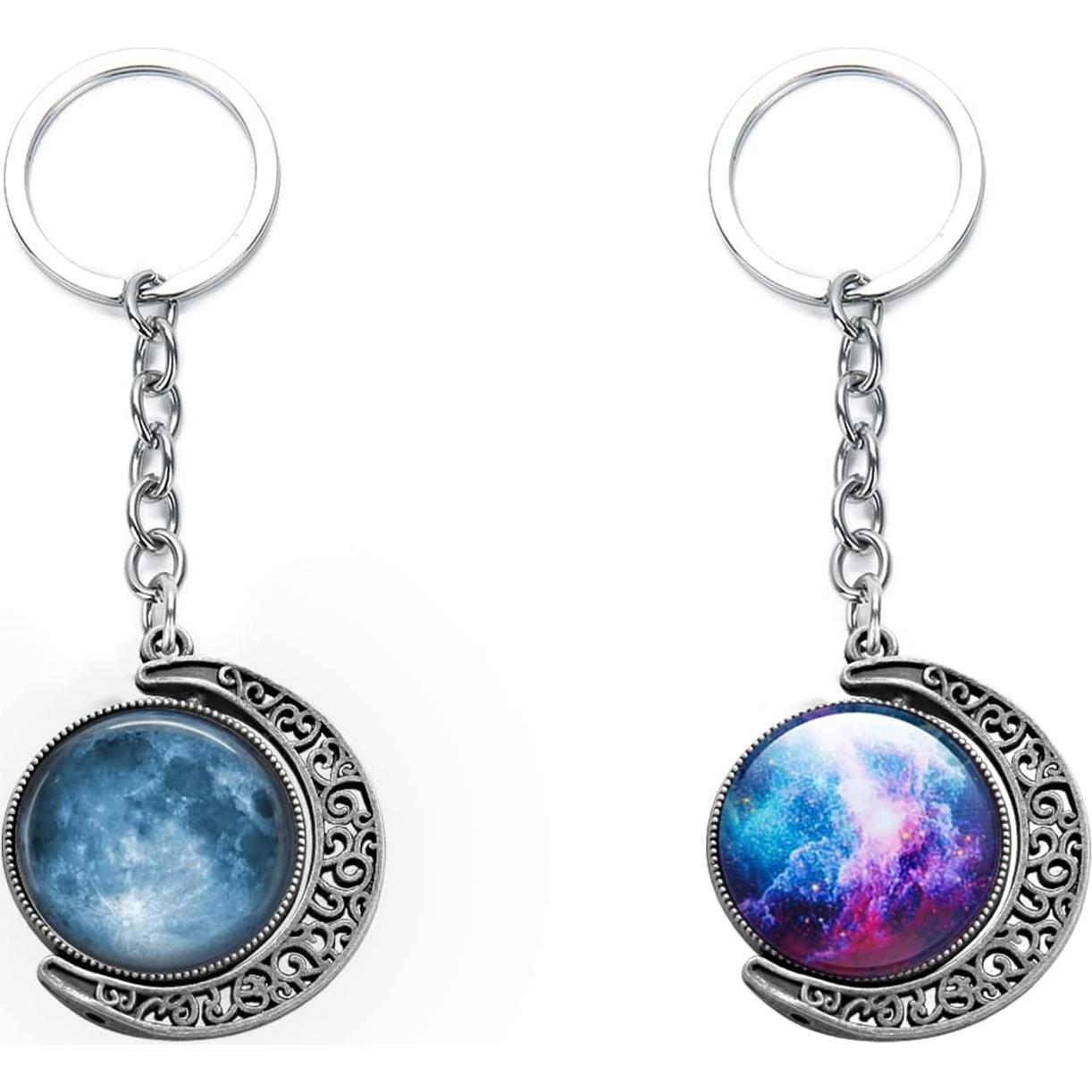 10 Sets Bandejas Colgantes Doble Cara Luna Unlorspy Plata