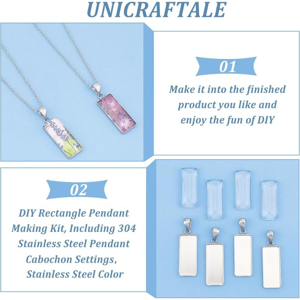 Bandeja Rectangular de Acero Inoxidable UNICRAFTALE 40pcs