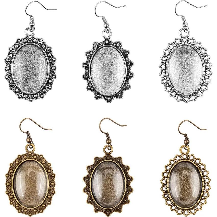 Conjuntos de Pendientes Bezel PH PandaHall 36 Piezas DIY