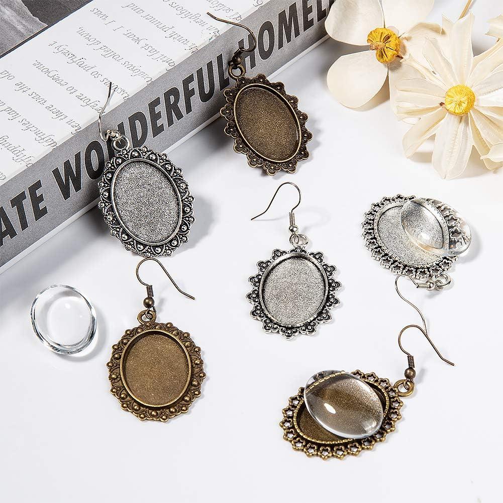 Conjuntos de Pendientes Bezel PH PandaHall 36 Piezas DIY