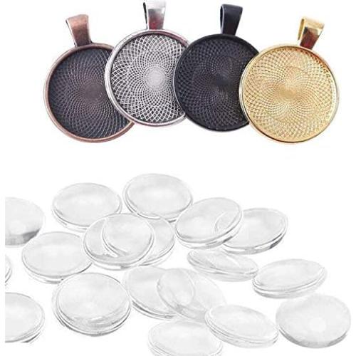 Kit de Joyería Allazone 73PCS - Bandejas y Cabochones 25mm