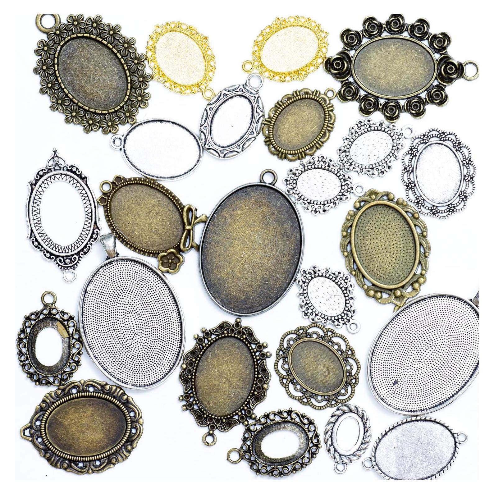 Encantos de Metal Stino 100g Plata y Oro para Joyería