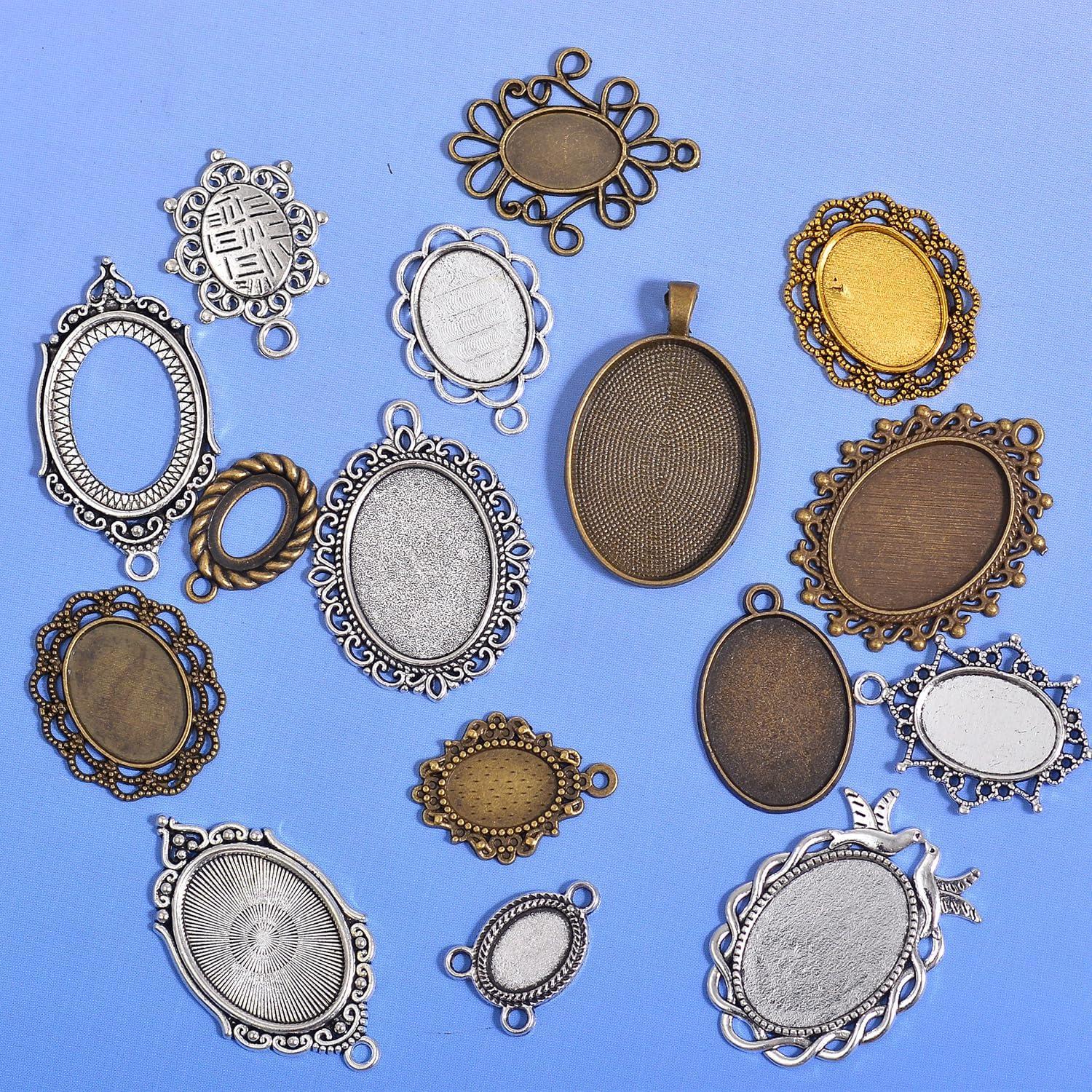 Encantos de Metal Stino 100g Plata y Oro para Joyería